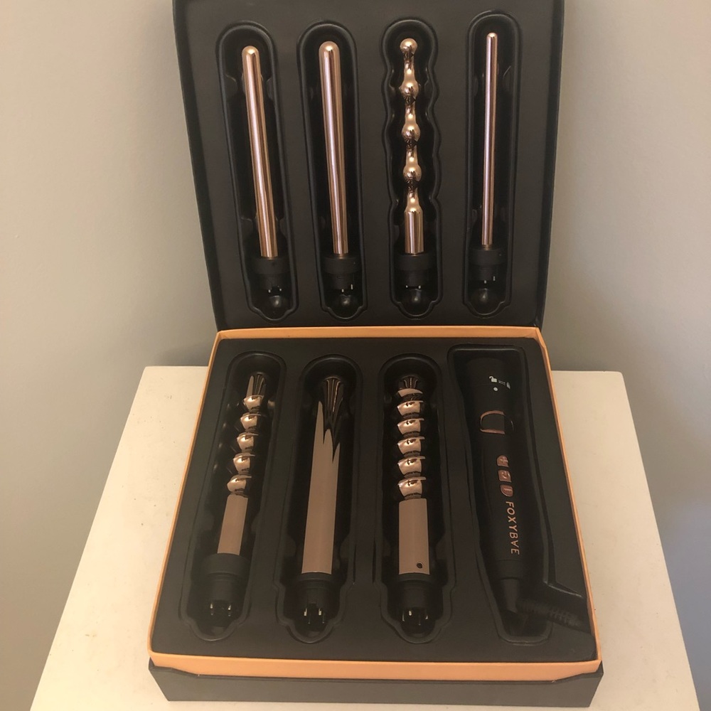 FoxyBae Interchangeable Curling Wand Set